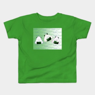 sushi lover onigiri rice balls Kids T-Shirt